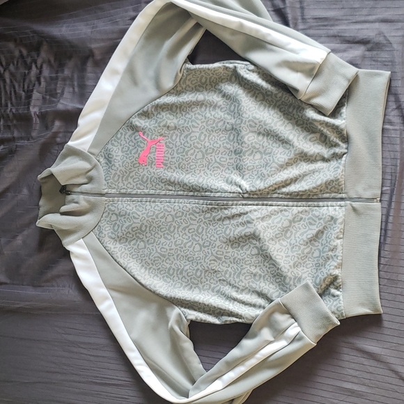 Puma Other - Puma Jacket gray & hot pink